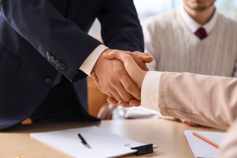 shaking hand